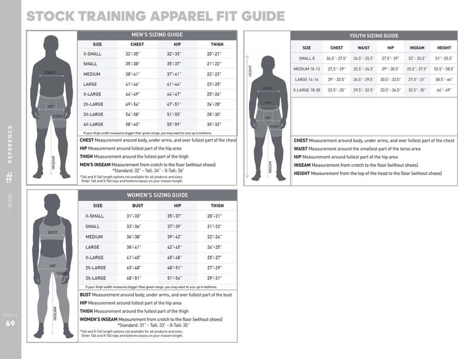 Adidas Size Chart